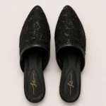Forever Lace - Black (mules)
